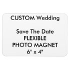 Custom Wedding Save The Date Photo Fridge Magnet