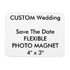 Custom Wedding Save The Date Photo Fridge Magnet