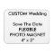 Custom Wedding Save The Date Photo Fridge Magnet
