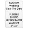 Custom Wedding Save The Date Photo Fridge Magnet
