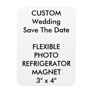 Custom Wedding Save The Date Photo Fridge Magnet