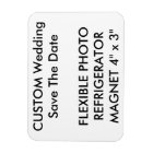Custom Wedding Save The Date Photo Fridge Magnet