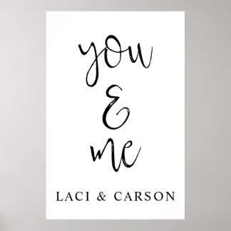 Custom Wedding Sign – Elegant Personalised Welcome