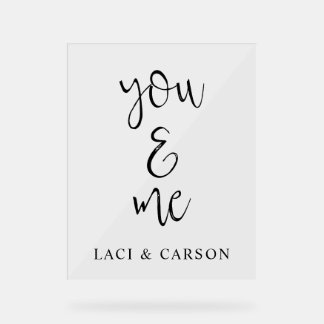 Custom Wedding Sign – Elegant Personalised Welcome