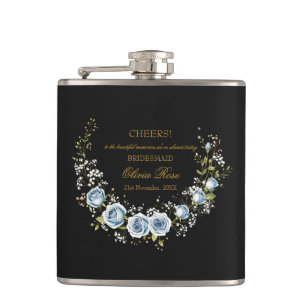 Custom Wedding Souvenir BRIDESMAID Hip Flask