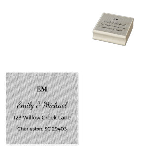 Custom Wedding Stamp Romantic Mail Keepsake