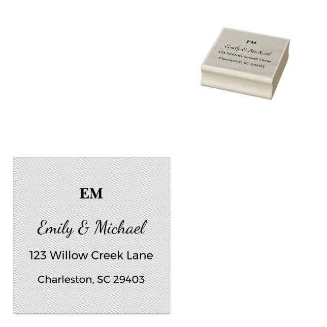 Custom Wedding Stamp | Romantic Mail Keepsake (Stamped)