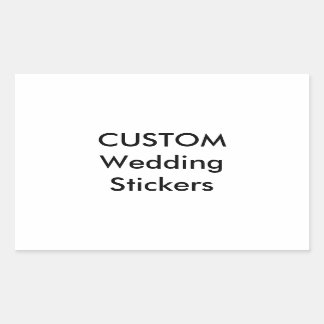 Custom Wedding Stickers RECTANGLE GLOSSY (4 pk.)
