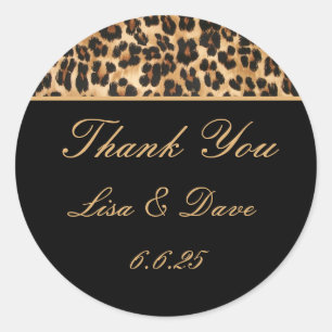 Custom Wedding Stickers Safari
