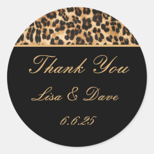 Custom Wedding Stickers Safari