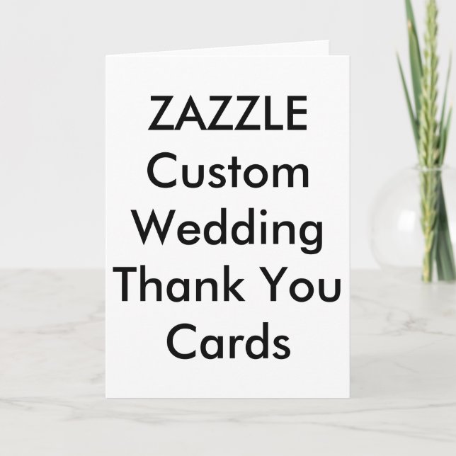 Custom Wedding Thank You Cards 5" x 7" (Front)