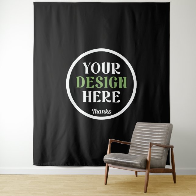 Custom Wedding Thank You Celebration Design Tapestry (In Situ)