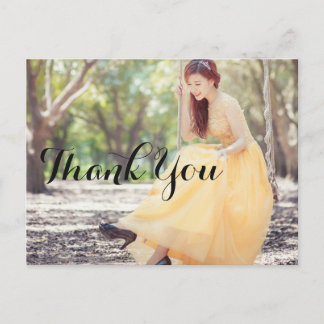 Custom Wedding Thank You Photo Card