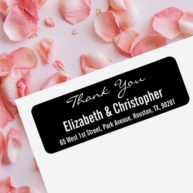Custom Wedding Thank You Return Address Label (Custom Wedding Thank You Return Address Label)