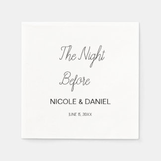Custom Wedding The Night Before Bridal Shower  Napkin