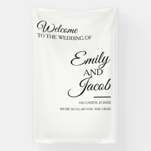 Custom  Wedding Welcome banner