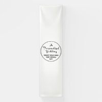 Custom Wedding Welcome Sign 10'x2.5' Vinyl Banner