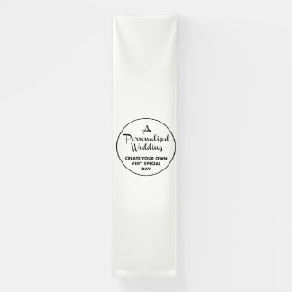 Custom Wedding Welcome Sign 10'x2.5' Vinyl Banner