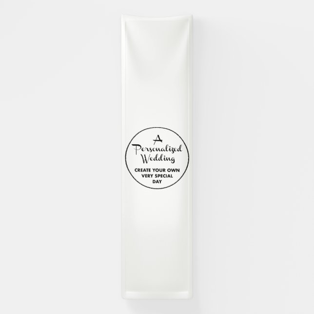 Custom Wedding Welcome Sign 10'x2.5' Vinyl Banner (Vertical)