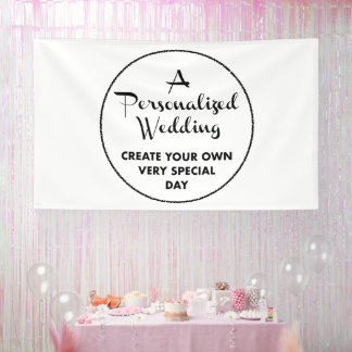 Custom Wedding Welcome Sign 6' x 10' Vinyl Banner