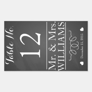 custom Wedding wine bottle label table number