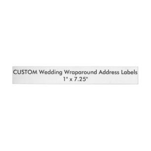 Custom Wedding Wraparound Address Labels 1"x7.25"