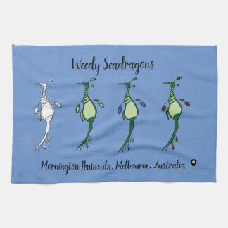 Custom Weedy Seadragon Kitchen Towel