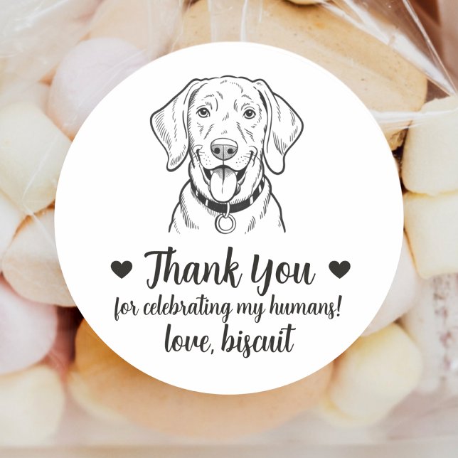 Custom Weimaraner Dog Wedding Favour Stickers (Creator Uploaded)