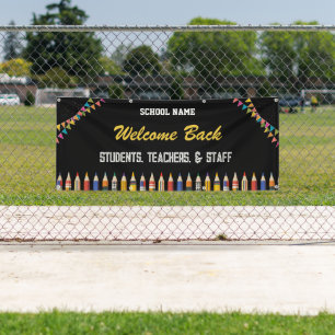custom welcome back to school 2025 banner