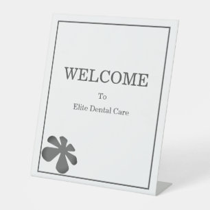 Custom Welcome Business Pedestal Sign