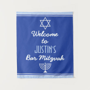 Custom Welcome for Bar Mitzvah Tapestry