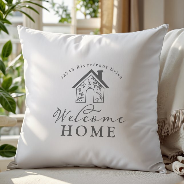 Custom Welcome Home Address New Home Cushion (Creator Uploaded)