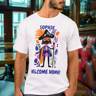 Custom Welcome Home Pirate Graphic T-Shirt