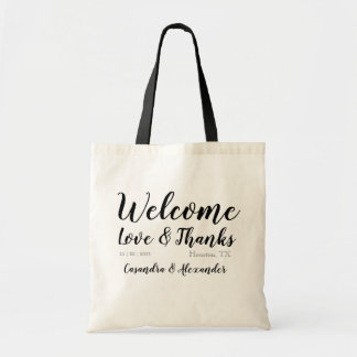 Custom Welcome Hotel Gift Favour Bag Wedding