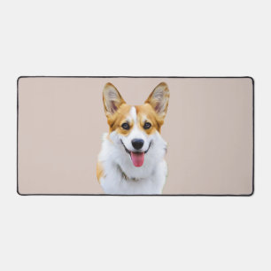 Custom Welsh Corgi Dog Personalised Drawing Desk Mat
