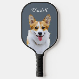 Custom Welsh Corgi Dog Personalised Drawing Pickleball Paddle