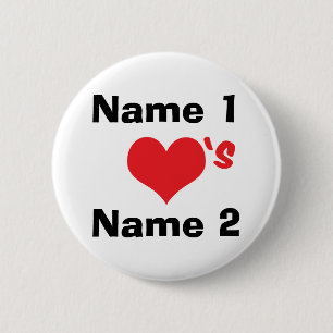Custom We're In Love 6 Cm Round Badge