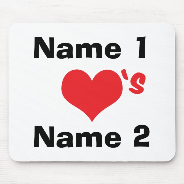 Custom We're In Love Mouse Pad (Front)
