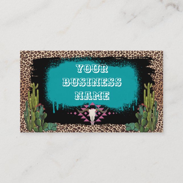 Custom Western Business Card (Front)