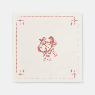 Custom western napkin
