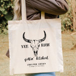 Custom Western Wedding Bachelorette Party Group Tote Bag<br><div class="desc">Do you need a bridal party tote bag for your upcoming western wedding? If so, then you need to check out our custom western wedding bachelorette party group tote bags! Our tote bags are perfect for the bride-to-be and her bridesmaids. They can be personalised with any name or monogramming, and...</div>