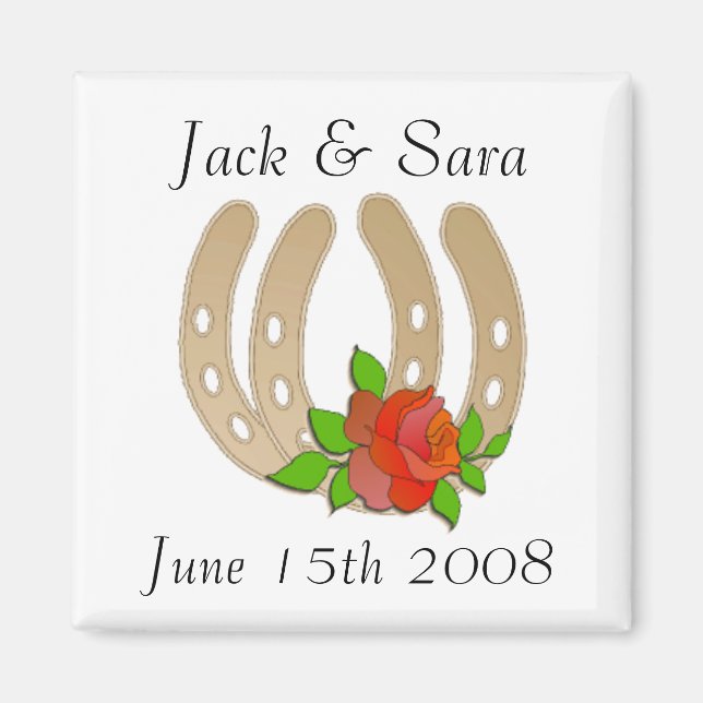 CUSTOM Western WEDDING MAGNETS (Front)