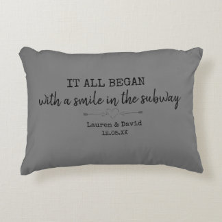 Custom Where It All Began Chic Valentine's Day Acc Decorative Cushion