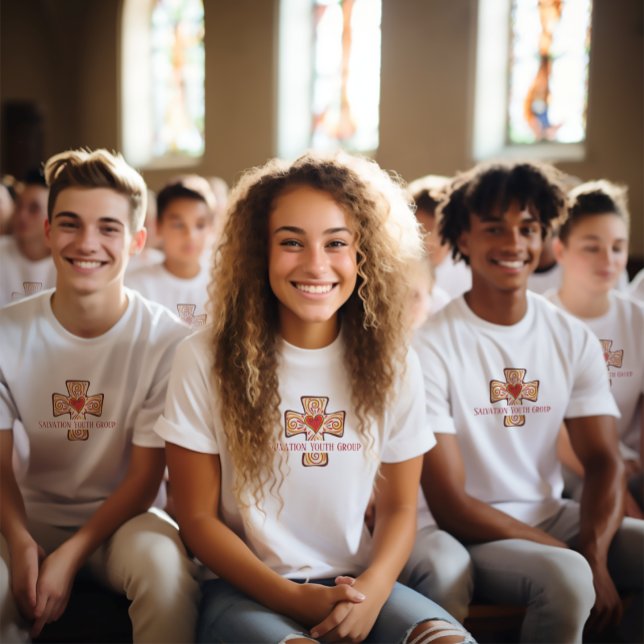 Custom Whimsical Cross Tee Church & Youth Group (Creator Uploaded)