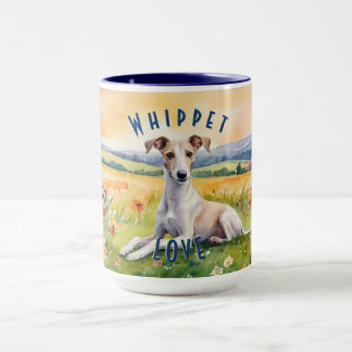 Custom Whippet Sunrise Mug, Sip In Elegance Mug