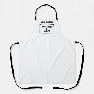 Custom White Blank Your Logo Business Marketing Apron