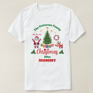 Custom White Family Christmas Santa Claus Unisex T-Shirt