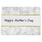 Custom White Marble Look Happy Mother's Day