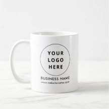 Custom White Modern Business Logo and QR Code