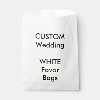 Custom WHITE Paper Favour Bag